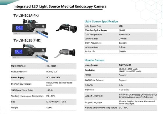 Купить 4K Endoscope Camera with HDMI/SDI Output One-touch Freeze and Dual USB Ports for Medical Endoscope Imaging System онлайн изготовление
