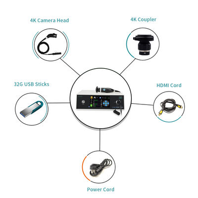 TUYOU TU-D90TA 4K Endoscope Camera with 7-inch Touch Display Dual USB Ports One-touch Freeze and White Balance for Medical Imaging
